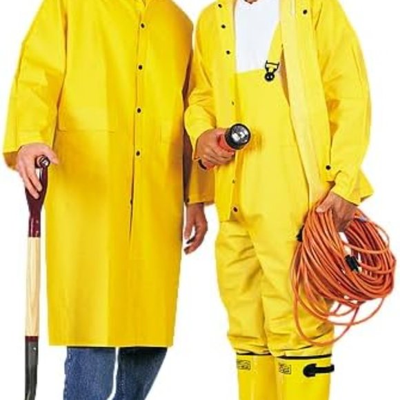 Comfitwear 3 Pc. PVC/Poly Heavy Duty Yellow Rainsuit (2X-Large) - Picture 4 of 5